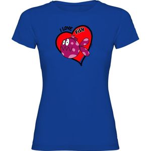 Kruskis I Love Fish Dames T-shirt Met Korte Mouwen