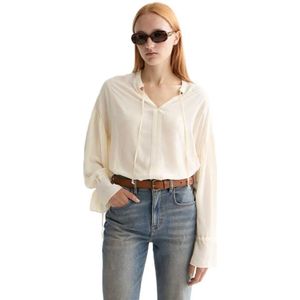 Scotch & Soda Easy Draw String Cuffs Blouse Met Lange Mouwen