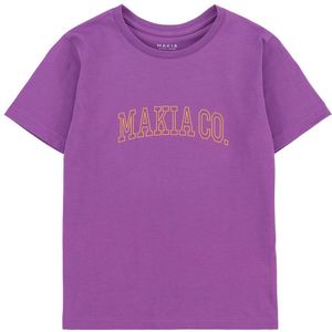 Makia Nord Short Sleeve T-shirt Paars 98-104 cm Jongen