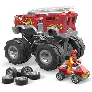 Mega Construx Monster Trucks Fire Truck 5 Alarm Veelkleurig