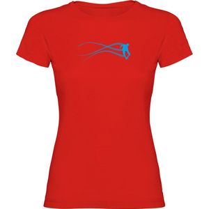 Kruskis Skate Estella Short Sleeve T-shirt Rood 2XL Vrouw