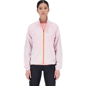 New Balance Printed Impact Jacket Roze XS Vrouw