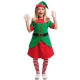 Viving Costumes Elf Girl Custom Rood 10-12 Years