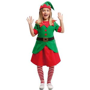 Viving Costumes Elf Girl Custom Rood 10-12 Years
