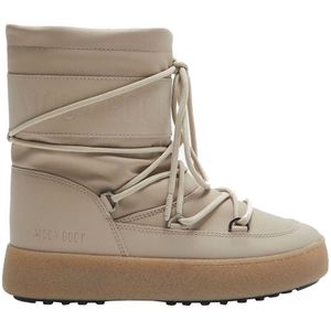 Moon Boot Ltrack Tube Rubber Snow Boots Beige EU 36 Vrouw