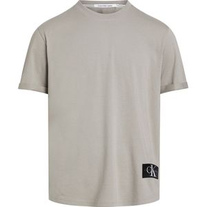 Calvin Klein Jeans Badge Short Sleeve T-shirt Beige XL Man