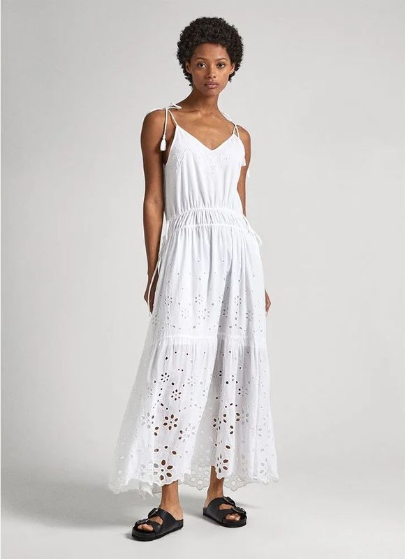 Pepe Jeans - Dusana - Lange Jurk - Zonder Mouwen