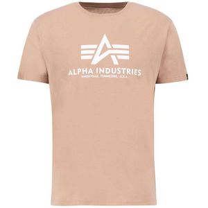 Alpha Industries Basic Short Sleeve T-shirt Beige L Man