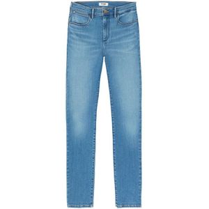 Wrangler W27hcy37o High Skinny Fit Jeans Blauw 32 / 34 Vrouw
