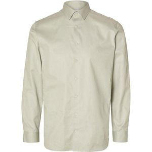 Selected Slimethan Long Sleeve Shirt Beige M Man