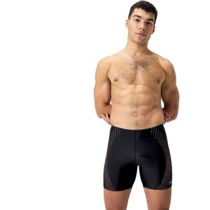 Speedo - Duo Logo Print Mid Jammer - Zwart - Man
