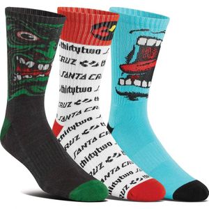 Thirtytwo Santa Cruz Crewsokken Geassorteerd 3 Paren