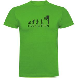 Kruskis Evolution Climbing Short Sleeve T-shirt Groen 3XL Man