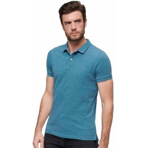 Superdry Classic Pique Short Sleeve Polo Blauw S Man