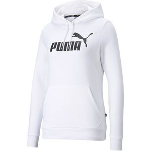 Puma Essential Logo Hoodie Wit XS Vrouw