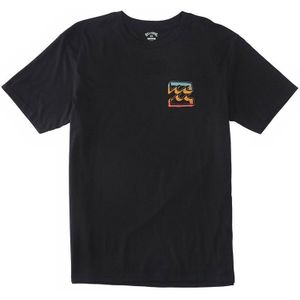 Billabong Crayon Wave Short Sleeve T-shirt Zwart 12 Years Jongen