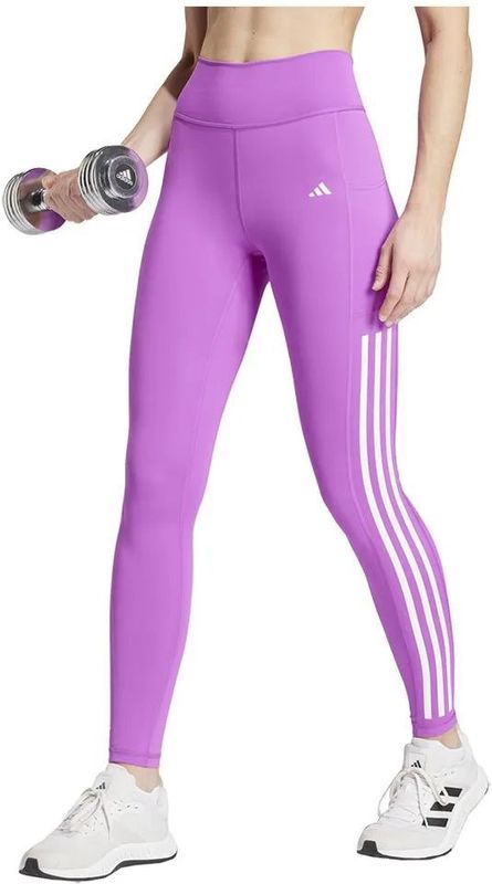 adidas - Optime 3 Stripes - Leggings - Aansluitend - Hoge Taille