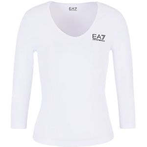 Ea7 Emporio Armani 8ntt55 Short Sleeve V Neck T-shirt Wit 2XL Vrouw