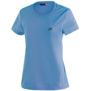 Maier Sports Waltraud Short Sleeve T-shirt Blauw XS Vrouw