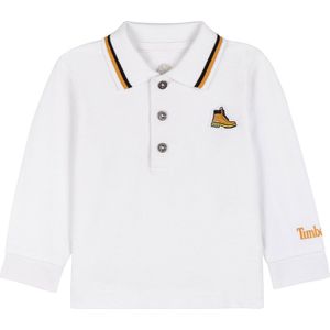 Timberland T05k25-10b Long Sleeve Polo Wit 12 Months