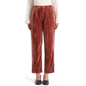 Scotch & Soda Lace Trimmed Velvet Broek