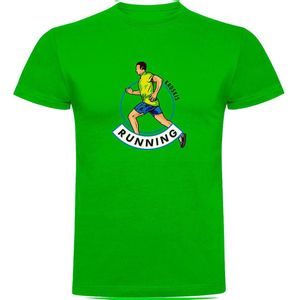 Kruskis Runner Short Sleeve T-shirt Groen 2XL Man