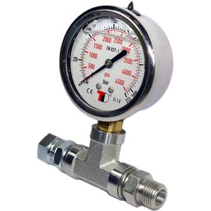 Metalsub Uitgang Glycerine Manometer Bauer/lw 315 Bar