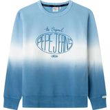 Pepe Jeans - Sweatshirt - Blauw - Katoen - Casual - Duurzaam