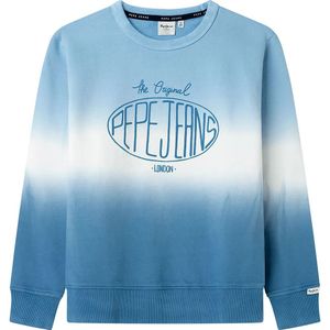 Pepe Jeans - Sweatshirt - Blauw - Katoen - Casual - Duurzaam