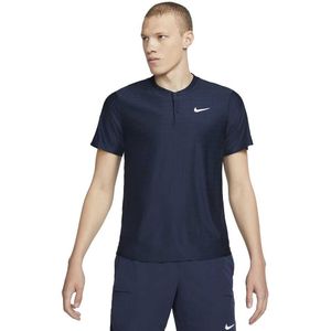 Nike Court Dri Fit Advantage Short Sleeve Polo Blauw XL Man