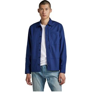 G-star Workwear Regular Fit Long Sleeve Shirt Blauw L Man