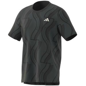 Adidas Club Graph Short Sleeve T-shirt Zwart XS Man