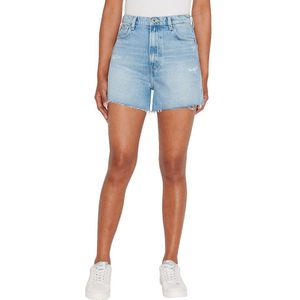 Pepe Jeans A-line Fit Denim Shorts Blauw 26 Vrouw