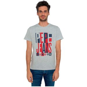 Pepe Jeans Davy Short Sleeve T-shirt Grijs M Man