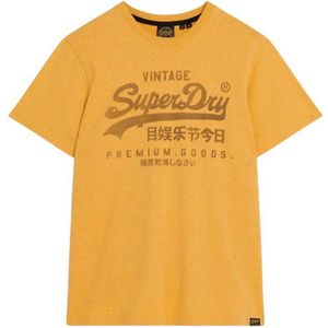 Superdry Classic Vintage Logo Heritage Short Sleeve T-shirt Geel S Man