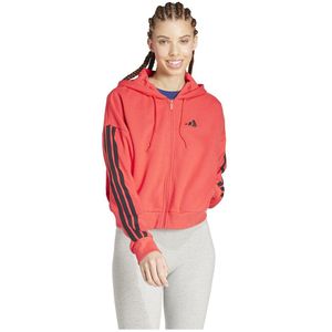 Adidas Essentials 3 Stripes French Terry Sweatshirt Met Rits