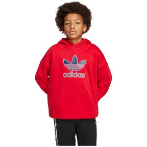 Sweater - Geribd - Sweatstof - Capuchon - Losse Pasvorm - Logoprint