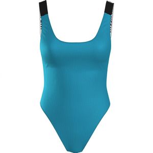 Calvin Klein Scoop Back Swimsuit Blauw L Vrouw