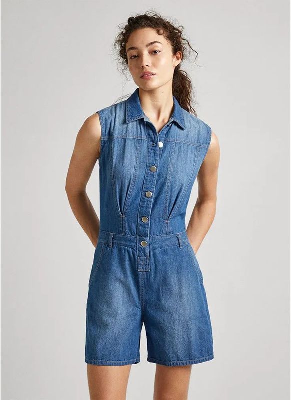 PEPE JEANS - Jess - Rompertje - Katoen - Zomerstijl