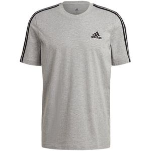 Adidas Essentials 3 Stripes Short Sleeve T-shirt Grijs L / Regular Man