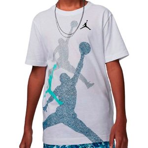 Jordan - Gradient Stacked T-shirt - Korte Mouwen - Zwart - Katoen/Polyester