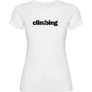 Kruskis Word Climbing Short Sleeve T-shirt Wit XL Vrouw