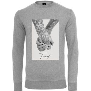 Mister Tee Trust 2.0 Sweatshirt Grijs XL Man