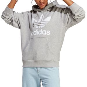 Adidas Originals Trefoil Hoodie Grijs S Vrouw