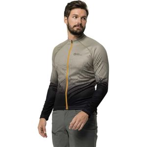 Jack Wolfskin - Morobbia Fz - Fietsjersey - Zwart - Sneldrogend, Geurwerend, Gerecycled Materiaal