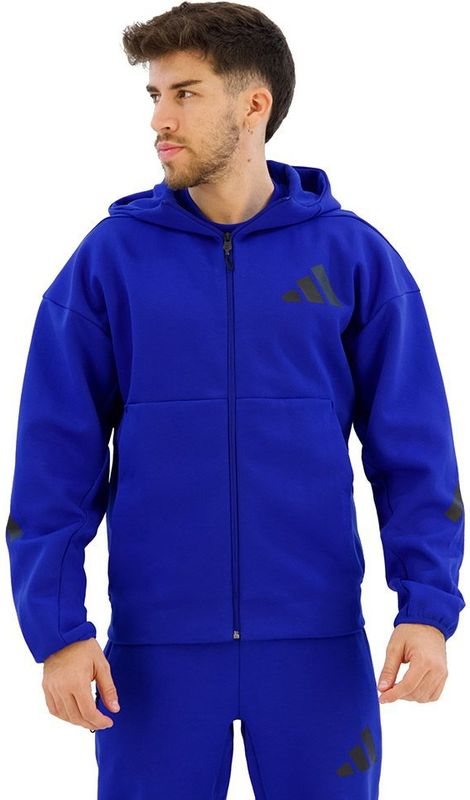 Adidas New Z.n.e Sweatshirt Met Rits Blauw / Tall Man