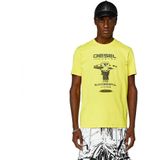 Diesel Diegor K69 T-shirt Met Korte Mouwen Geel L Man