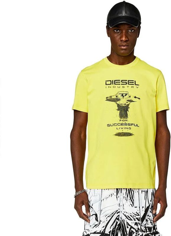 Diesel Diegor K69 T-shirt Met Korte Mouwen Geel L Man