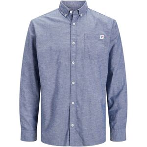 Jack & Jones Sports Summer Oversize Long Sleeve Shirt Blauw L Man