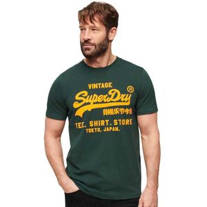 Superdry Neon Vl Short Sleeve T-shirt Groen M Man